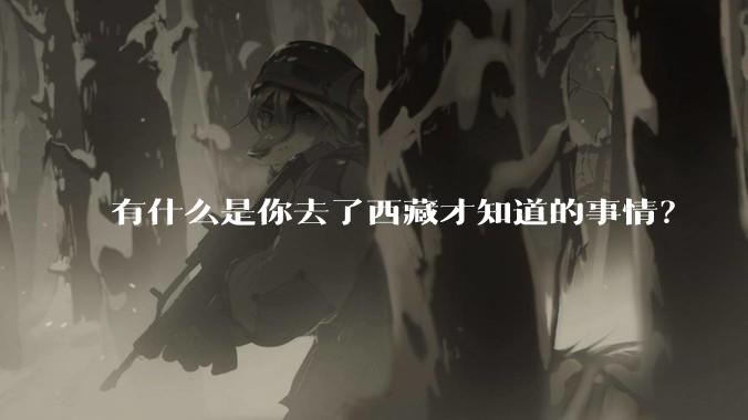 有什么是你去了西藏才知道的事情？