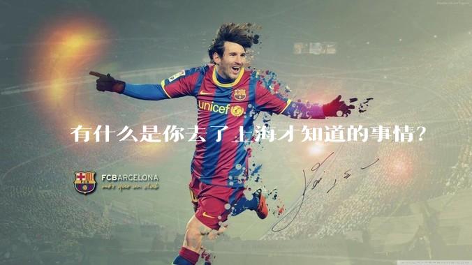 有什么是你去了上海才知道的事情？